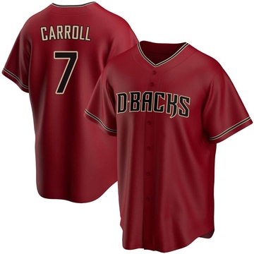 Corbin Carroll Jersey Arizona Diamondbacks White Pinstripe #7 ROTY Large 