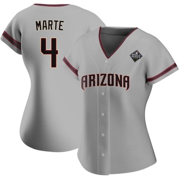 Replica Ketel Marte Women's Arizona Diamondbacks Gray Road 2023 World Series Jersey