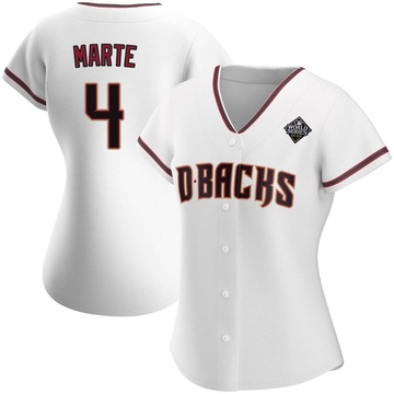 Replica Ketel Marte Women's Arizona Diamondbacks White Home 2023 World Series Jersey