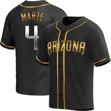 Replica Ketel Marte Youth Arizona Diamondbacks Black Golden Alternate Jersey