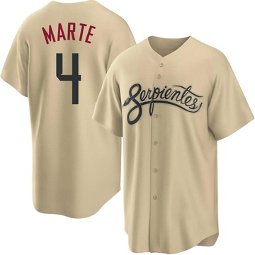 Replica Ketel Marte Youth Arizona Diamondbacks Gold 2021 City Connect Cool Base Jersey