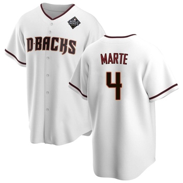 Replica Ketel Marte Youth Arizona Diamondbacks White Home 2023 World Series Jersey