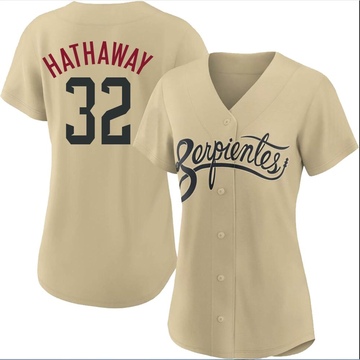 Replica Steve Hathaway Women's Arizona Diamondbacks Gold 2021 City Connect Cool Base Jersey