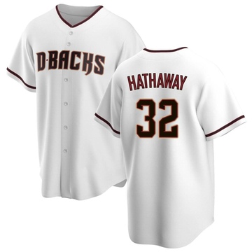 Replica Steve Hathaway Youth Arizona Diamondbacks White Home Jersey